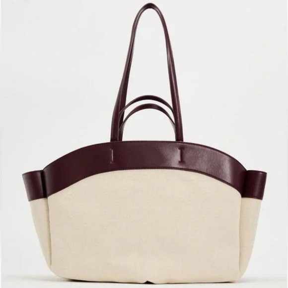 ZARA COMBINATION TOTE BAG - Picture 1 of 5